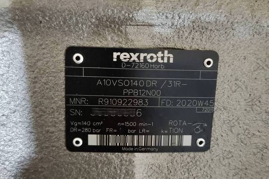 德国Rexroth变量泵A10VSO140DR/31R-PPB12N00